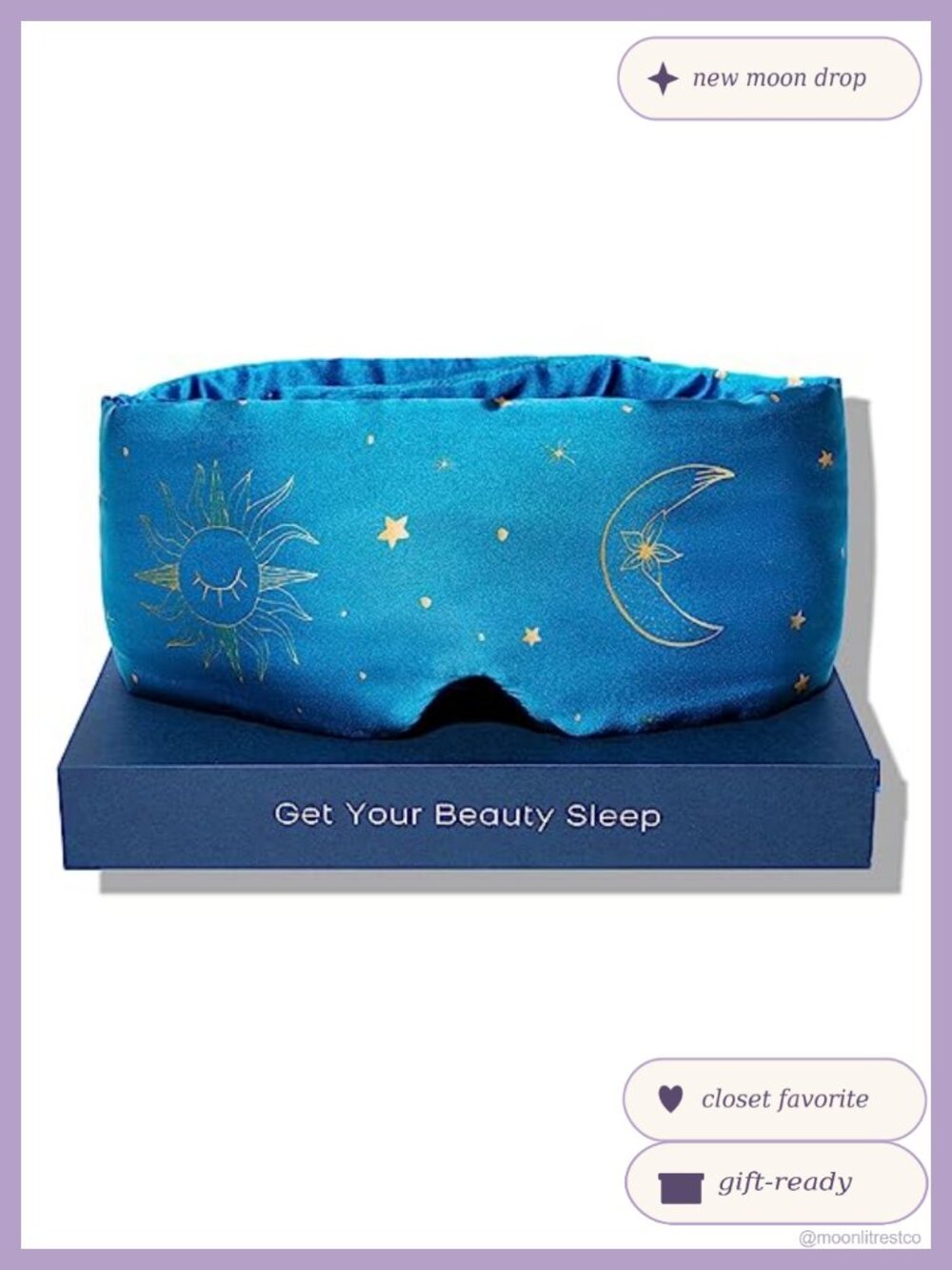 100% Mulberry Silk Sleep Mask Adjustable Blackout Eye Cover for Travel
